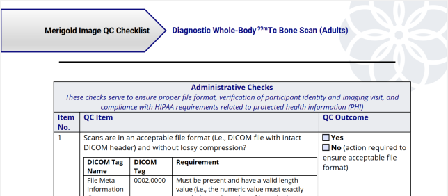 Merigold Image QC Checklist for Diagnostic Whole-Body 99mTc Bone Scan (Adults) (PDF) - Image 3